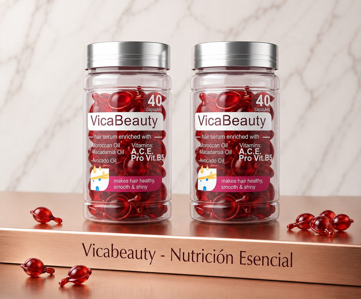 Hair Serum Capsules with Argan & Vitamins | VicaBeauty