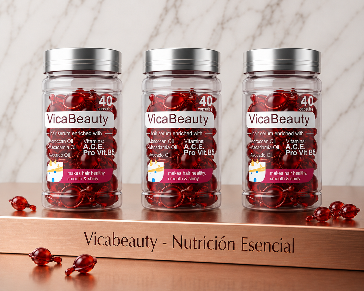 Hair Serum Capsules with Argan & Vitamins | VicaBeauty