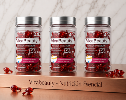 Hair Serum Capsules with Argan & Vitamins | VicaBeauty