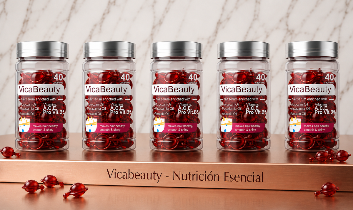 Hair Serum Capsules with Argan & Vitamins | VicaBeauty